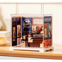 RoboTime 3D drevená skladačka Miniatúra domčeku mini Pekáreň