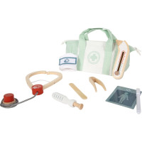 small foot Doktorandský set so zeleno-bielou lekárskou taškou