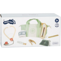small foot Doktorandský set so zeleno-bielou lekárskou taškou