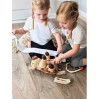 small foot Doktorandský set so zeleno-bielou lekárskou taškou