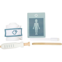 small foot Doktorandský set so zeleno-bielou lekárskou taškou