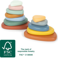 small foot Montessori riečne kamene Balančná hra