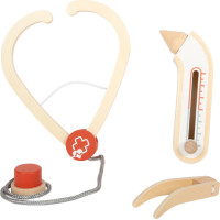 small foot Doktorský set s červeno-bielou lekárskou taškou