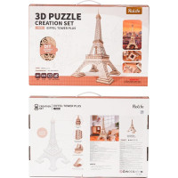 RoboTime 3D drevená skladačka Eiffelova veža veľká
