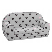 Detská rozkladacia JUNIOR pohovka Myška Minnie - šedá