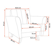 Kreslo LEROY (viac variant)