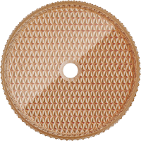 Sklenené umývadlo MEXEN AURA - krištáľový vzor - rose gold, 24013968