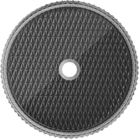 Sklenené umývadlo MEXEN AURA - krištáľový vzor - číre/čierne, 24013971