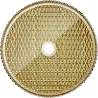 Sklenené umývadlo MEXEN AURA - krištáľový vzor - zlaté, 24013952