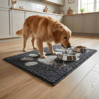 Koberec pre psov SOFT SHAGGY PAW - 45x70 cm - grafitový