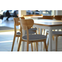 Podsedák na stoličku MARIE 39x38 cm - grafitový