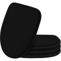 Podsedák na stoličke MARIE 39x38 cm - čierny