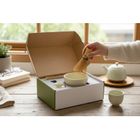 Matcha set MIDORI DREAM - krémový/ecru