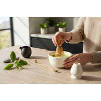 Matcha set MIDORI DREAM - krémový/ecru