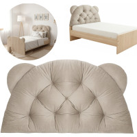 Čalúnená opierka hlavy BEAR Velvet 95x55 cm - ružová