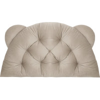 Čalúnená opierka hlavy BEAR Velvet 95x55 cm - béžová
