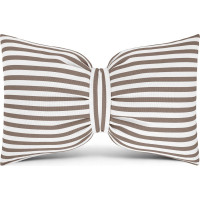 Dekoračný vankúš GLAM 30x50 cm - biele/béžové pruhy