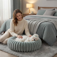 Pelech pre psy a mačky ROYAL LOUNGE 90 cm - šalviový