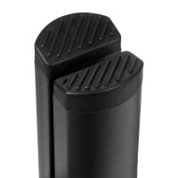 Skladacie kovové schodíky EASYSTEP čierne - 4stupňové