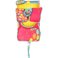 Plavecká vesta s rukávmi AQUASTAR - 3-6 rokov, 19-30 kg - ružová