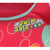 Plavecká vesta s rukávmi AQUASTAR - 3-6 rokov, 19-30 kg - ružová