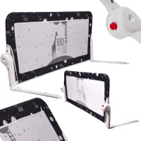 Bezpečnostná zábrana k posteli - 150 cm - čierna