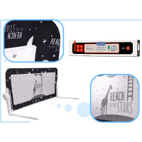 Bezpečnostná zábrana k posteli - 150 cm - čierna