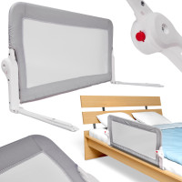 Bezpečnostná zábrana k posteli - 150 cm - šedá