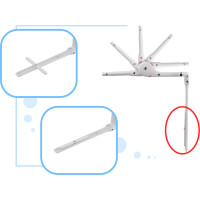Bezpečnostná zábrana k posteli - 150 cm - šedá