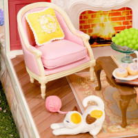 RoboTime 3D drevená skladačka Miniatúra domčeka Čaj o piatej