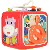 Manipulačná zmyslová Montessori kocka 6v1