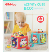 Manipulačná zmyslová Montessori kocka 6v1