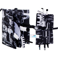 Zmyslová kniha Mäkké zvieracie chvostíky - Safari