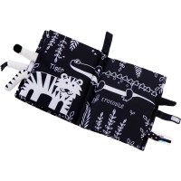 Zmyslová kniha Mäkké zvieracie chvostíky - Safari