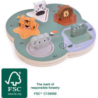 small foot 3D puzzle so zvukmi zvierat Safari