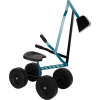 small foot Bager s kolieskami modrý