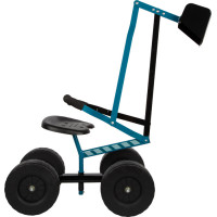 small foot Bager s kolieskami modrý