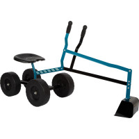 small foot Bager s kolieskami modrý