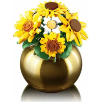 Sluban Flowers M38-P8062 Kytica slnečníc a margarét vo váze