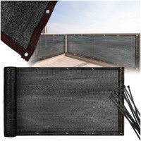 Clona na balkón LUARO - 105x500 cm - čierna