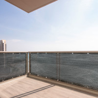 Clona na balkón LUARO - 105x700 cm - čierna