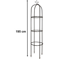 Záhradná kovová pergola LUARO 195 cm - stĺpik
