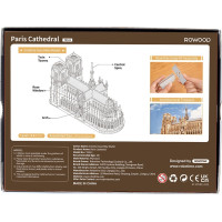 RoboTime 3D drevená skladačka Parížska katedrála Notre-Dame