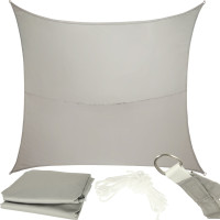 Vodotesná tieniaca plachta LUARO obdĺžnik - 4x3 m - šedá