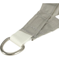 Vodotesná tieniaca plachta LUARO obdĺžnik - 4x3 m - šedá