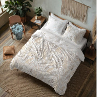 Bavlnené obliečky GUSTO Traviny - biele - 220x200 cm