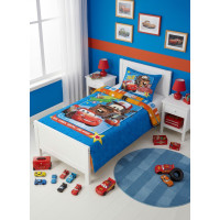 Detské bavlnené obliečky do postieľky 135x100 cm - Autá
