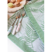 Žakárová kuchynská utierka CARINO 009 - 40x60 cm - zelená