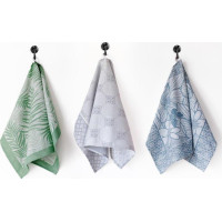 Žakárová kuchynská utierka CARINO 009 - 40x60 cm - zelená