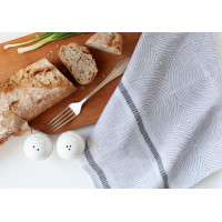 Žakárová kuchynská utierka CARINO 012 - 40x60 cm - šedá